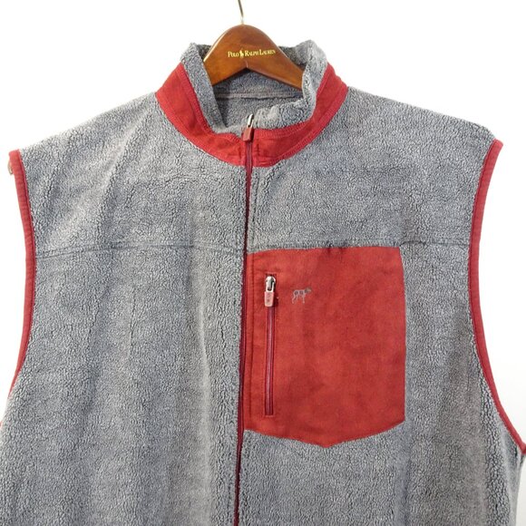 SOUTHERN POINT CO. Bennington Vest XXL Gray Burgundy Outerwear Hunting Sherpa - Picture 2 of 9